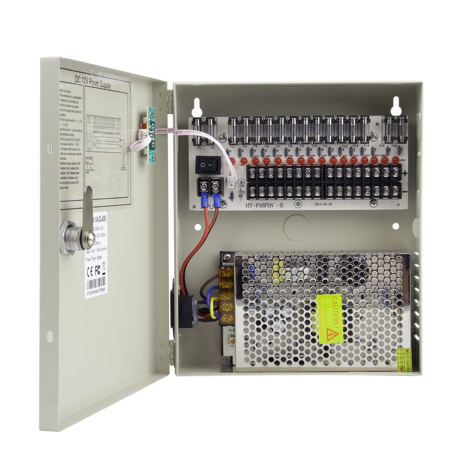 16-Channel CCTV Power Supply