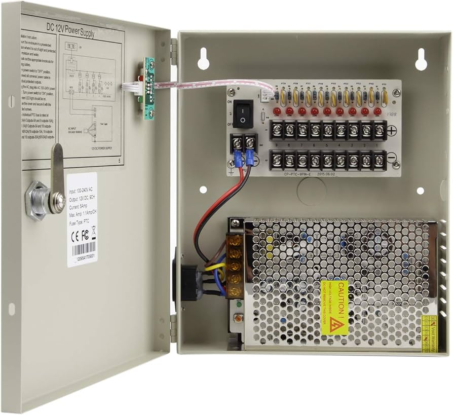 8-Channel CCTV Power Supply