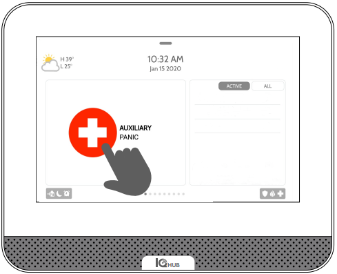 Medical Alert Touchscreen Control Panel