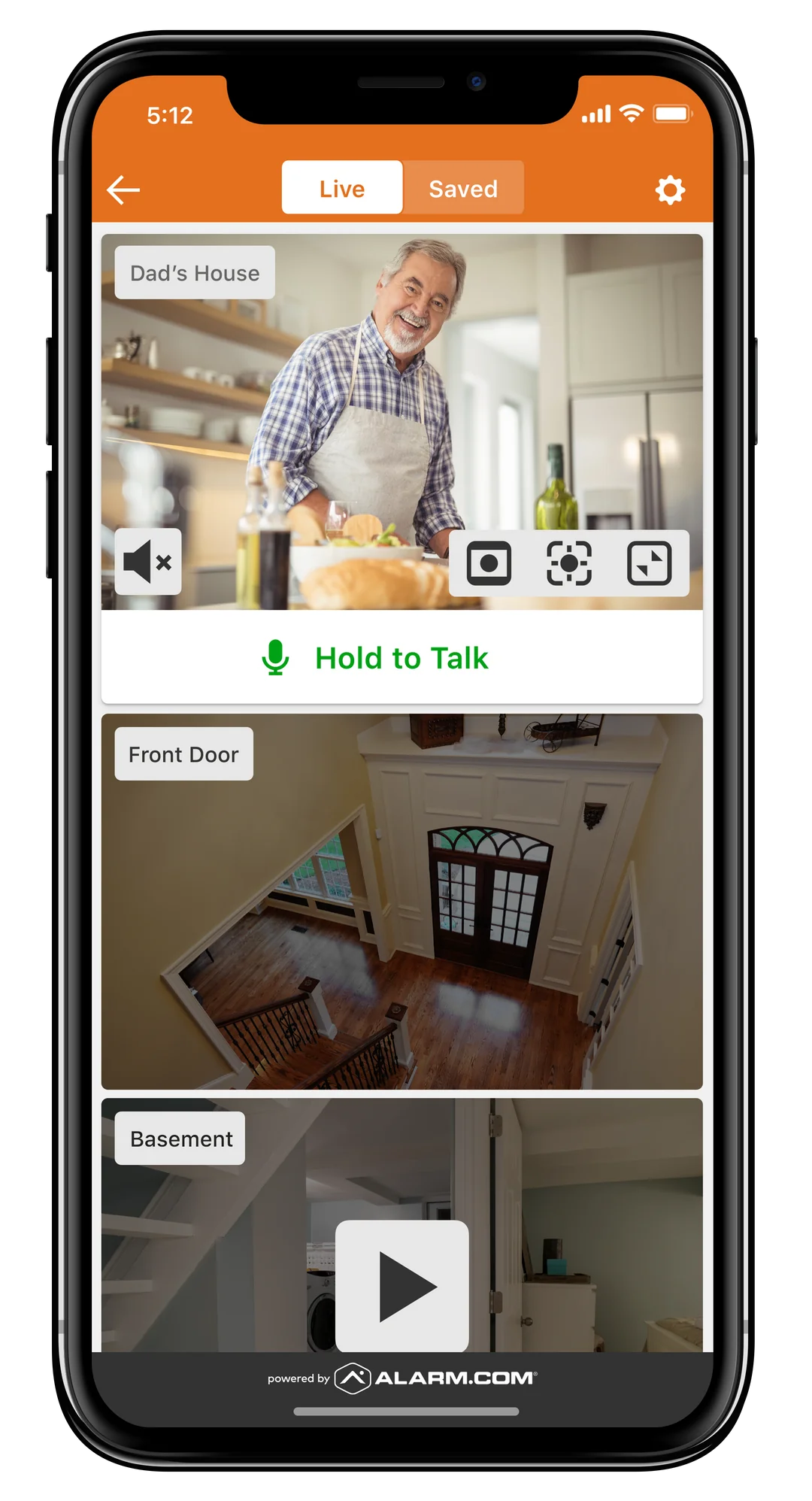 Alarm.com Integrated Hosted Video Services (4 Cameras)